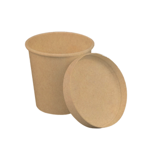 [Pre-Order] CCF 16OZ Ice Cream Paper Container - Kraft 500 Pieces/Case