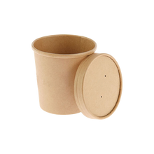Load image into Gallery viewer, CCF 16OZ(D96MM) Soup Paper Container - Kraft 500 Pieces/Case