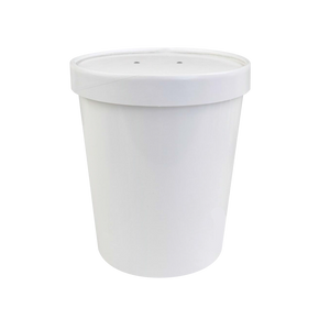 CCF 26OZ(D115MM) Soup Paper Container - White 500 Pieces/Case