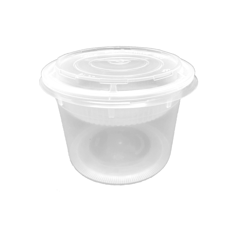 Take-out Salad Containers  64 oz. Black Disposable Plastic