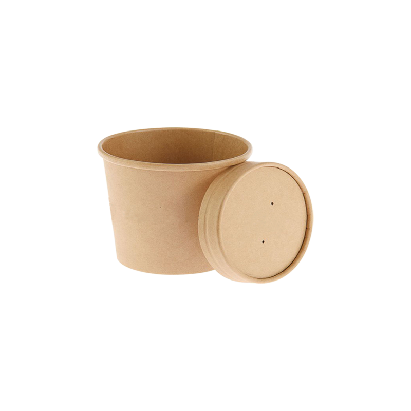 CCF 96MM Vented White Paper Lid for 8/10/12/16oz Soup Pint Cup