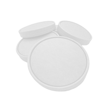 Load image into Gallery viewer, CCF 115MM Non-Vented White Paper Lid for 26/32oz Ice Cream Pint Cup   - 500 Pieces/Case