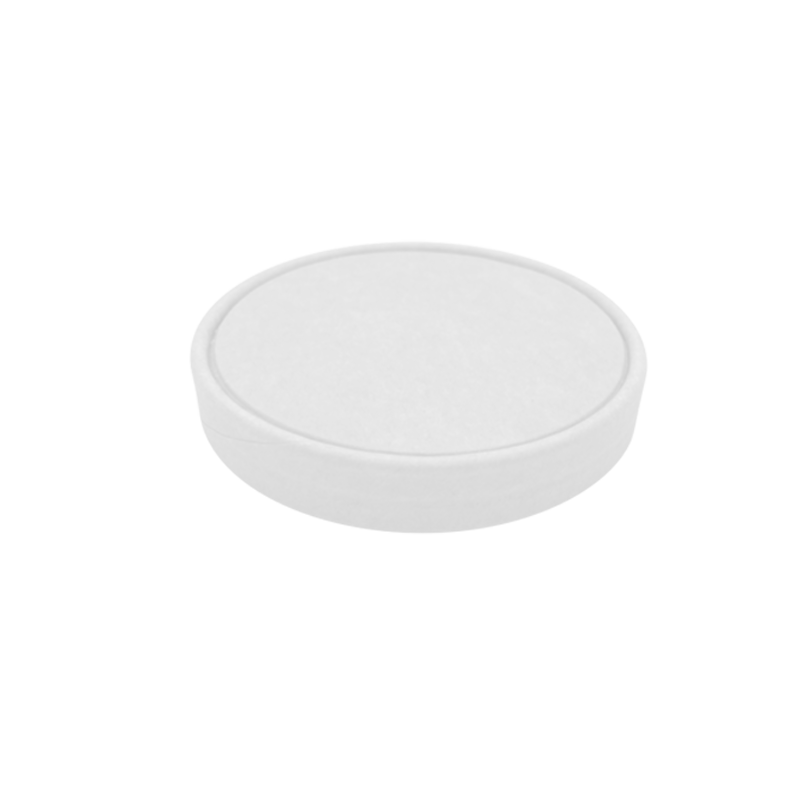 White Paper Lids for Ice Cream Containers