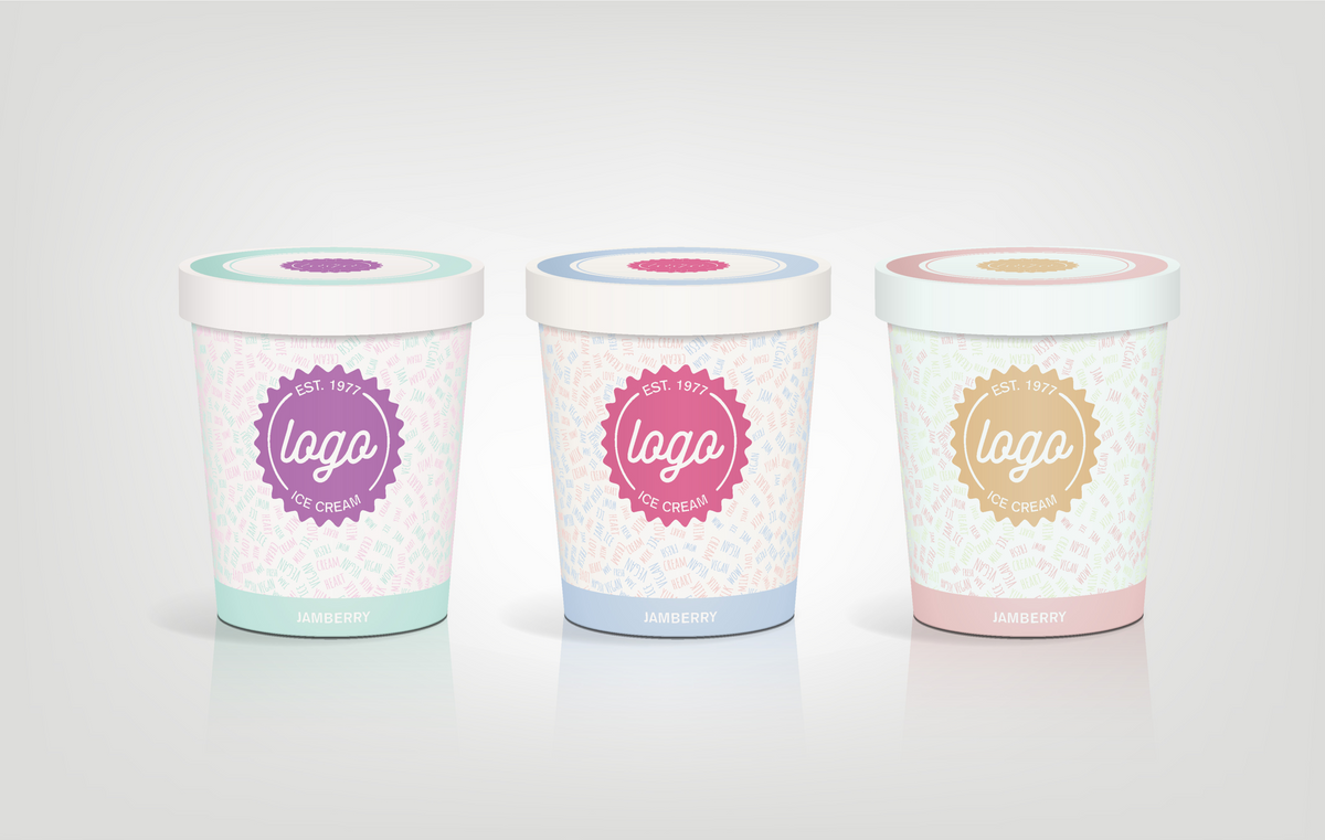 16 oz Pint Sized To-Go Ice Cream Containers With Lids - Frozen Dessert  Supplies