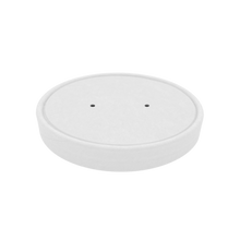 Load image into Gallery viewer, CCF 115MM Vented White Paper Lid for 26/32oz Soup Pint Cup  - 500 Pieces/Case