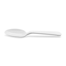 Load image into Gallery viewer, CCF Bulk Heavy Duty PP Plastic Spoon - White 1000 Pieces/Case