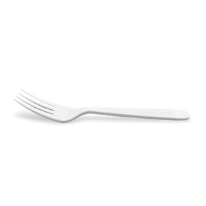 CCF Bulk Heavy Weight PP Plastic Fork - White 1000 Pieces/Case