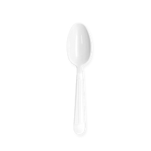 Load image into Gallery viewer, CCF Bulk Heavy Duty PP Plastic Spoon - White 1000 Pieces/Case