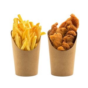 CCF 12OZ French fries/snacks Kraft paper holder - 1000 pieces/case