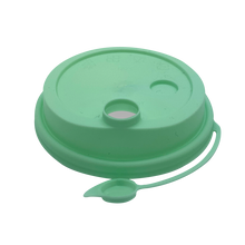 Load image into Gallery viewer, CCF 16-32OZ(D90MM) Premium PP Lid/Attached Stopper For PP Injection Cup - Green 1000 Pieces/Case