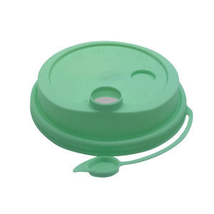 CCF 16-32OZ(D90MM) Premium PP Lid/Attached Stopper For PP Injection Cup - Green 1000 Pieces/Case