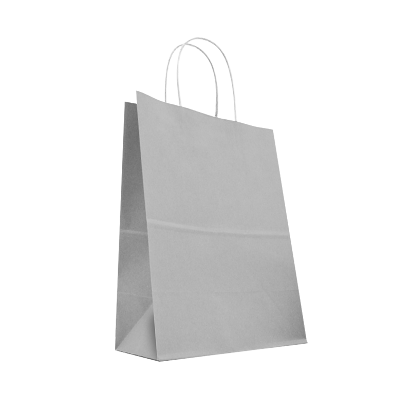 CCF ECO-friendly heavy duty 100GSM paper shopping bag #7 (grey color) - 350 pieces/case