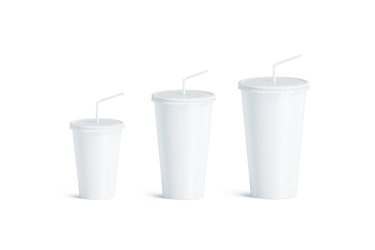 CCF 12OZ(D90MM) Paper Soda Cup - White 1000 Pieces/Case – Custom