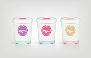 Paper ice cream containers