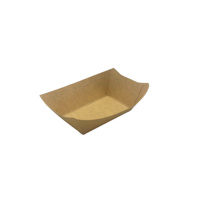 CCF 0.5LB Kraft Paper Food Tray - 1000 pieces/case