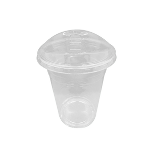 CCF 12-24OZ(D98MM) PET Plastic Strawless Dome Lid For PET Plastic Cup - 1000 Pieces/Case