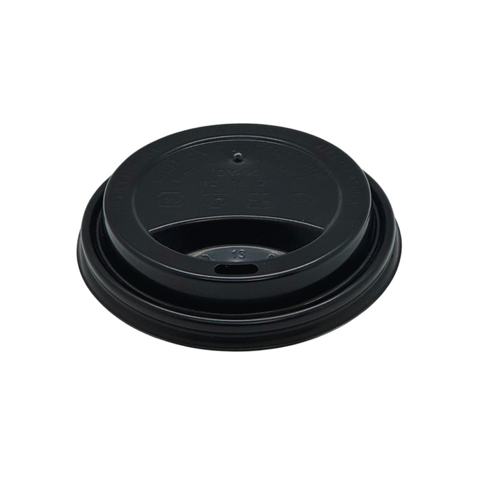 CCF 10-24OZ(D90MM) PP Plastic Sipper Lid For Paper Coffee Cup - Black 1000 Pieces/Case