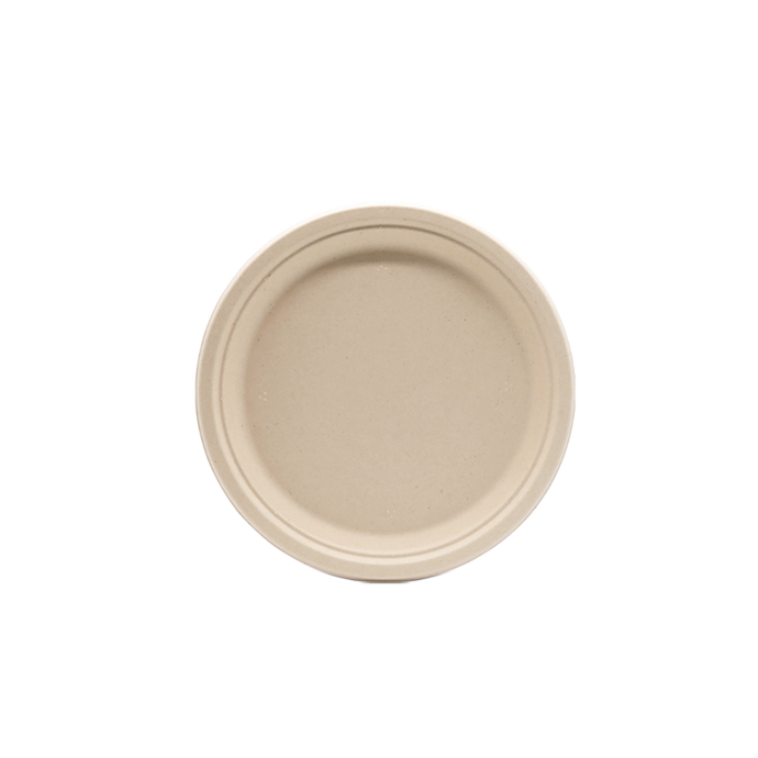 CCF Single Compartment Bagasse Molded Fiber Plate 6