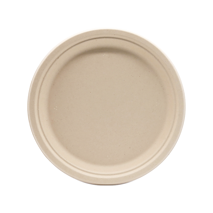 CCF Single Compartment Bagasse Molded Fiber Plate 9