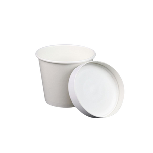 CCF 10OZ(D96MM) Soup Paper Container - White 500 Pieces/Case