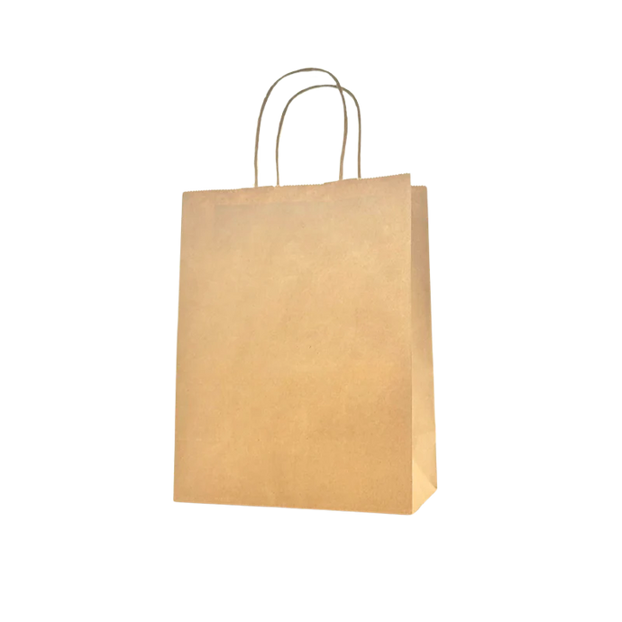 CCF Eco-Friendly Heavy Duty Kraft Paper Shopping Bag #1 - 275 Pieces/Case