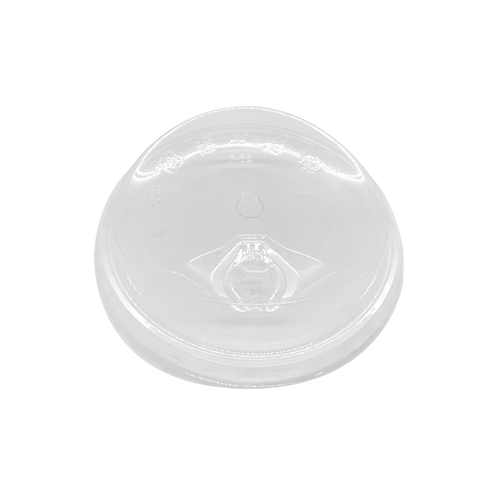 CCF 12-24OZ(D98MM) PET Plastic Strawless Lock-Back Dome Lid(Style B) For PET Plastic Cup - 1000 Pieces/Case