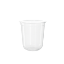 CCF 12OZ Premium PP Injection Plastic "U" Style Cup - Clear | 90mm Diameter | 500 Pieces/Case