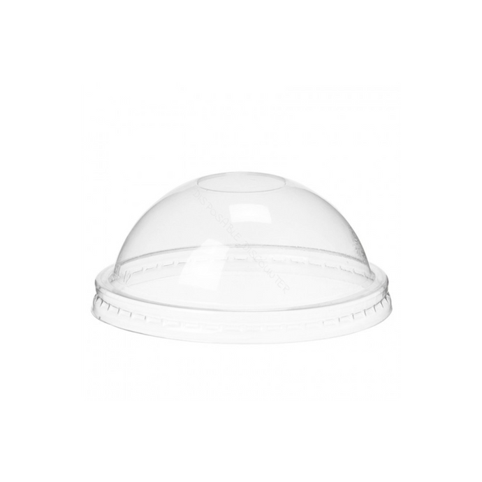 [Pre-Order] CCF 12OZ(D102MM) PET Plastic Dome Lid With No Hole For Yogurt Paper Cup - 1000 Pieces/Case
