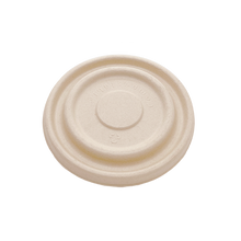 Load image into Gallery viewer, 16OZ(D165MM) 100% COMPOSTABLE Bagasse Molded Fiber Round Container Lid - 1000 Pieces/Case