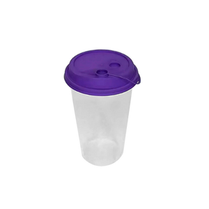 CCF 16-32OZ(D90MM) Premium PP Lid/Attached Stopper For PP Injection Cup - Purple 1000 Pieces/Case