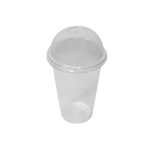 Load image into Gallery viewer, 16-32OZ(D90MM) PET Plastic Dome Lid For PP Injection Cup - Clear 1000 Pieces/Case
