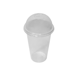16-32OZ(D90MM) PET Plastic Dome Lid For PP Injection Cup - Clear 1000 Pieces/Case