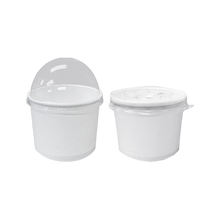 Load image into Gallery viewer, CCF 16OZ(D112MM) Yogurt Paper Cup (Hot/Cold Use) - White 1000 Pieces/Case