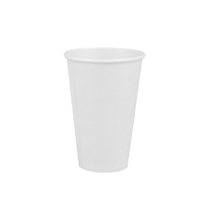 CCF 16OZ(D90MM) Single Wall Paper Coffee Cup - White 1000 Pieces/Case