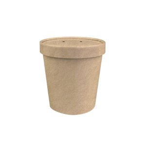 CCF 16OZ(D96MM) Soup Paper Container - Kraft 500 Pieces/Case