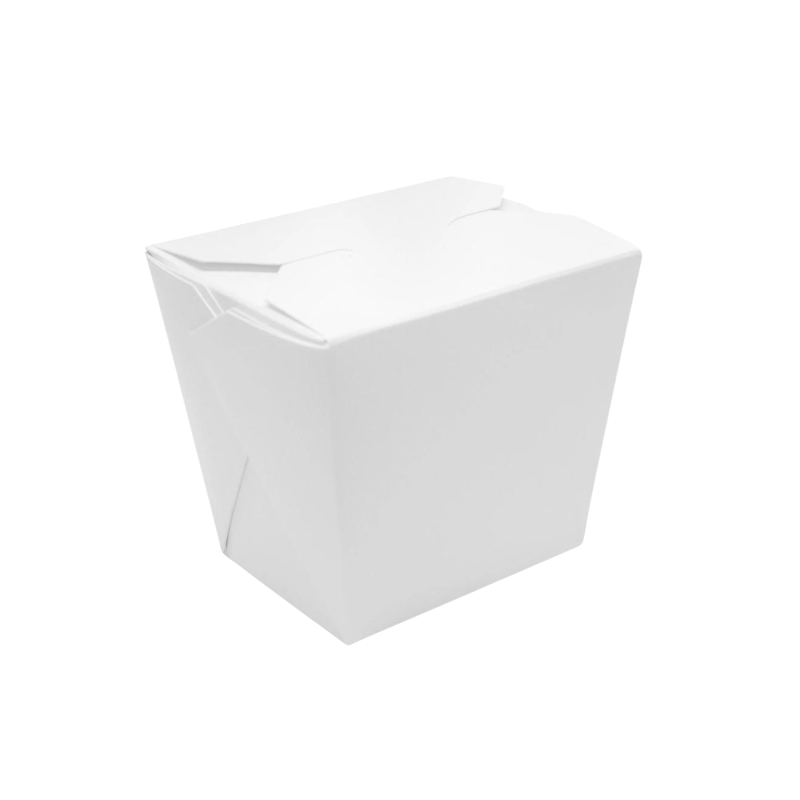 16 oz White Paper Food Pail – Custom Cup Factory