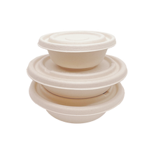 Load image into Gallery viewer, 16OZ 100% COMPOSTABLE Bagasse Molded Fiber Round Container - 1000 Pieces/Case