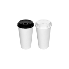 Load image into Gallery viewer, CCF 10-24OZ(D90MM) PP Plastic Sipper Lid For Paper Coffee Cup - Black 1000 Pieces/Case