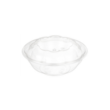 Load image into Gallery viewer, CCF 24OZ PET Plastic Rose Salad Bowl &amp; Lids - 150 Sets/Case