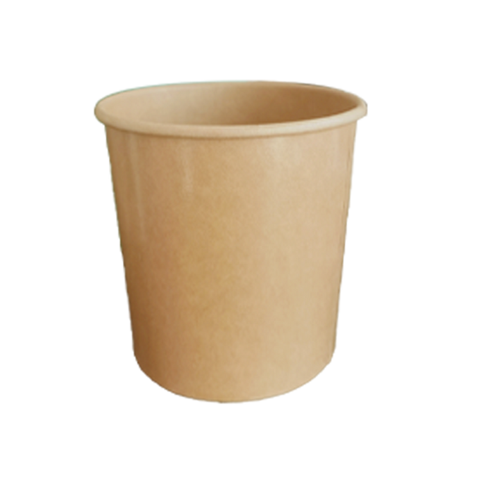 CCF 26OZ(D115MM) Soup Paper Container - Kraft 500 Pieces/Case