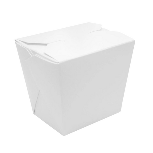 8 oz White Paper Food Pail – Custom Cup Factory