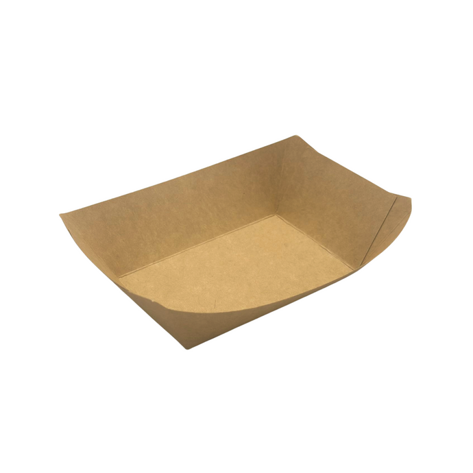 CCF 2LB Kraft Paper Food Tray - 1000 pieces/case