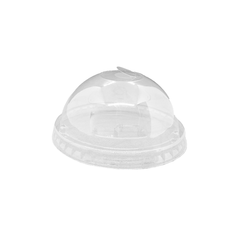 CCF 12-22OZ(D90MM) PET Plastic Dome Lid For Paper Soda Cup - Clear 1000 Pieces/Case
