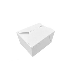 CCF 30OZ Paper Fold Meal Box - White 450 Pieces/Case