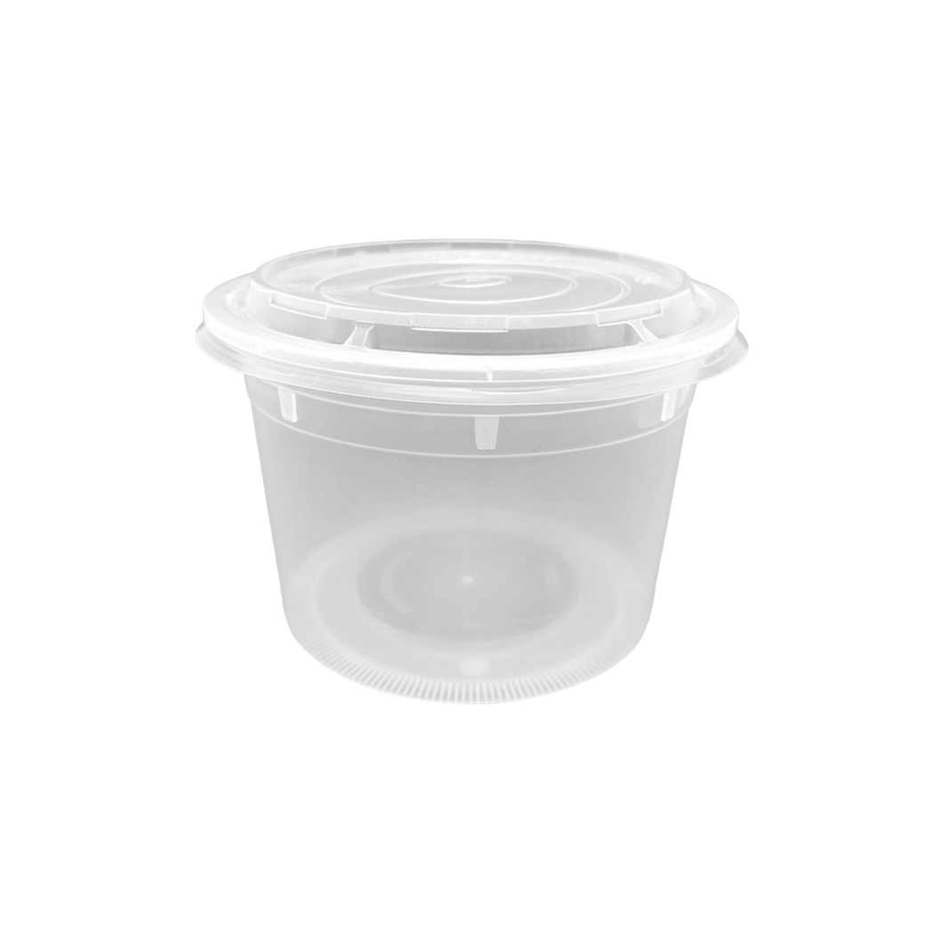 CCF 32OZ(D139MM) Premium PP Injection Plastic Soup Bowl with Lid - 120 Sets/Cases (Microwavable)