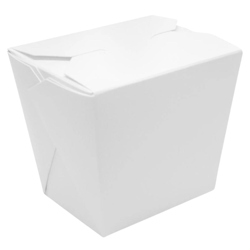 26 oz White Paper Food Pail – Custom Cup Factory