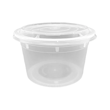 Load image into Gallery viewer, CCF 36OZ(D175MM) Premium PP Injection Plastic Soup Bowl with Lid - 120 Sets/Cases (Microwavable)