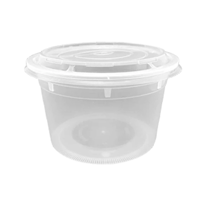 CCF 36OZ(D175MM) Premium PP Injection Plastic Soup Bowl with Lid - 120 Sets/Cases (Microwavable)