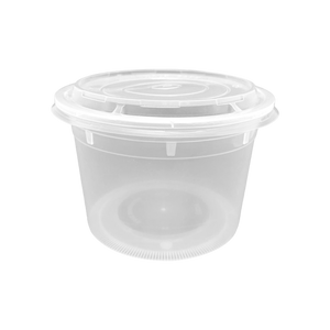 CCF 36OZ(D175MM) Premium PP Injection Plastic Soup Bowl with Lid - 120 Sets/Cases (Microwavable)