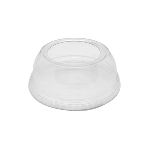 CCF 12-24OZ(D98MM) PET Plastic Wide 2 Hole Dome Lid For PET Plastic Cup -  1000 Pieces/Case
